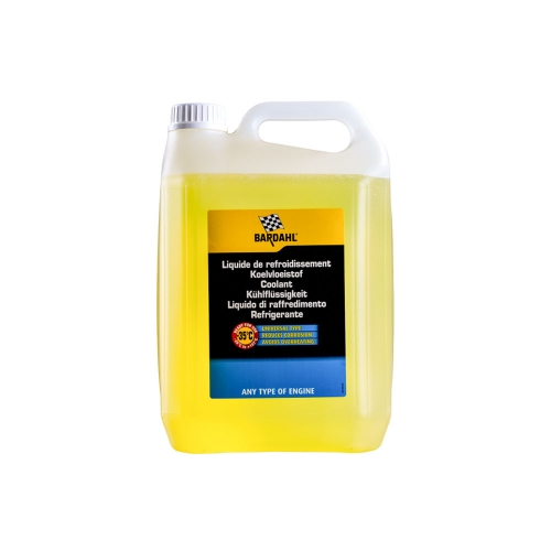 Жълт Универсален Антифриз, BARDAHL Coolant -35 °C, Type D, Готов За Употреба, 5 литра