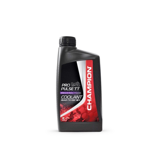 Виолетов Антифриз CHAMPION PRO PULSE TT COOLANT OAT OAT -36 °C Мотоциклети 1 литър