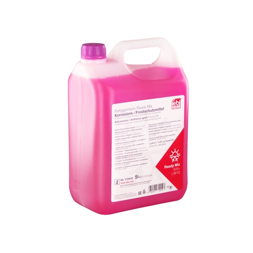 Виолетов Антифриз FEBI 172010, G12+, -35°C, Готов За Употреба, 5 Литра