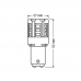 LED Крушка OSRAM, P21/5W, 12V, 2.5W, BAY15d, LEDRIVING, COOL WHITE, OFF ROAD, 2 бр.