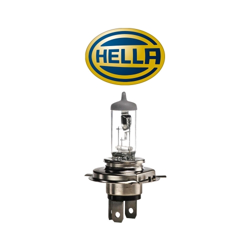 Крушка HELLA, H4, 12V, 60/55W, P43t-38, ОСНОВНИ СВЕТЛИНИ