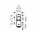 Крушка HELLA, H6W, 12V, 6W, BAX9s, ГАБАРИТИ