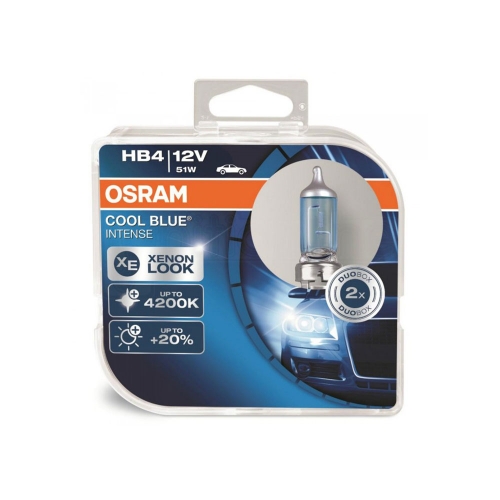 Крушка OSRAM, HB4, 12V, 51W, P22d, COOL BLUE INTENSE, ОСНОВНИ СВЕТЛИНИ, 2 бр.