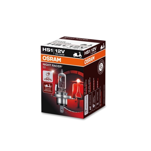 Крушка OSRAM, HS1, NIGHT RACER 50, 12V, 35W, PX43T, МОТОЦИКЛЕТ
