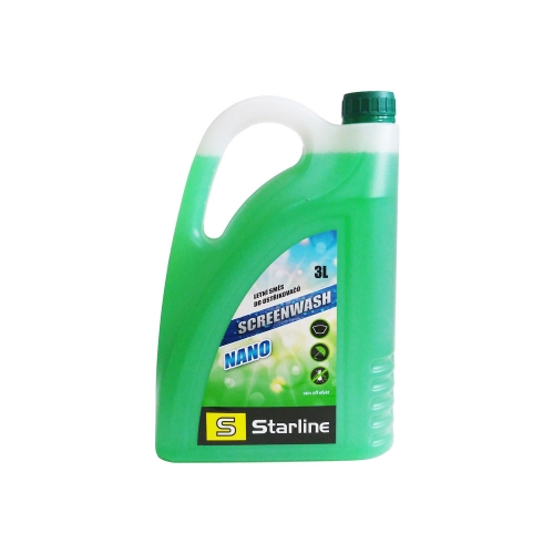 Течност За Чистачки, ЛЯТНА, Starline SCREENWASH NANO, 3 литра, Готова За Употреба